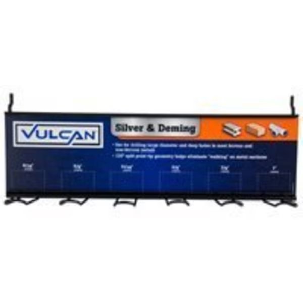 Vulcan 994870 Drill Bit Rack, Silver & Deming, 6 Slot, Vulcan, Mfr#: 994870